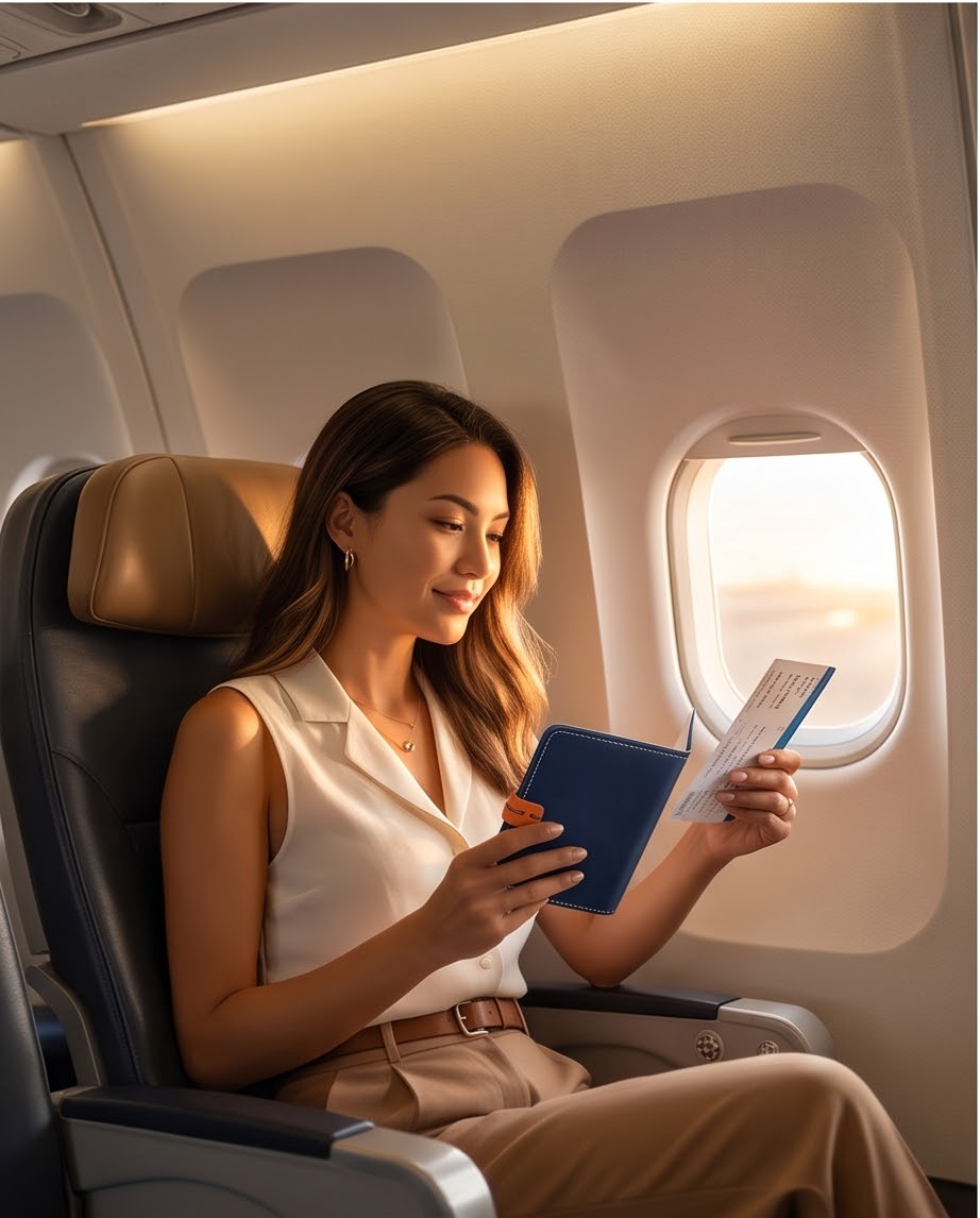 Q-JETSET Handmade Top-Grain Leather Passport Holder