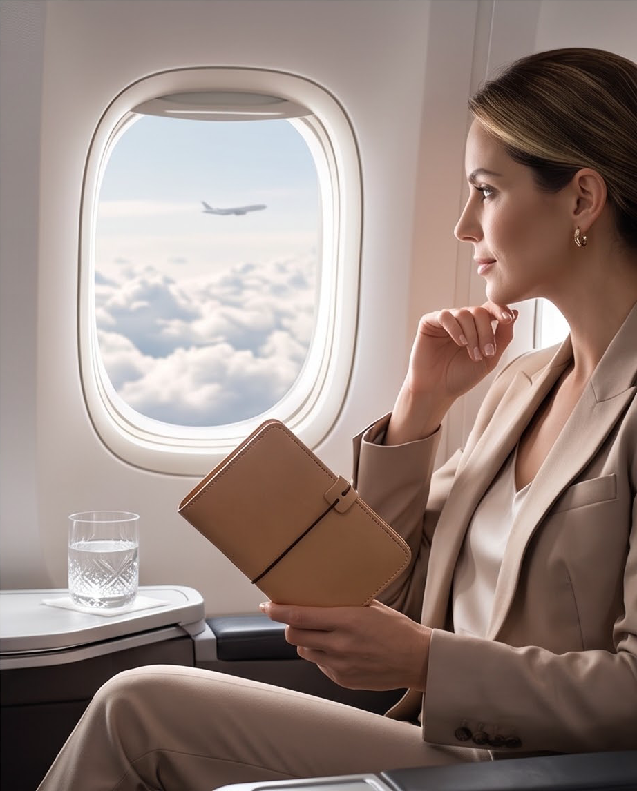 Q-JETSET Handmade Top-Grain Leather Passport Holder
