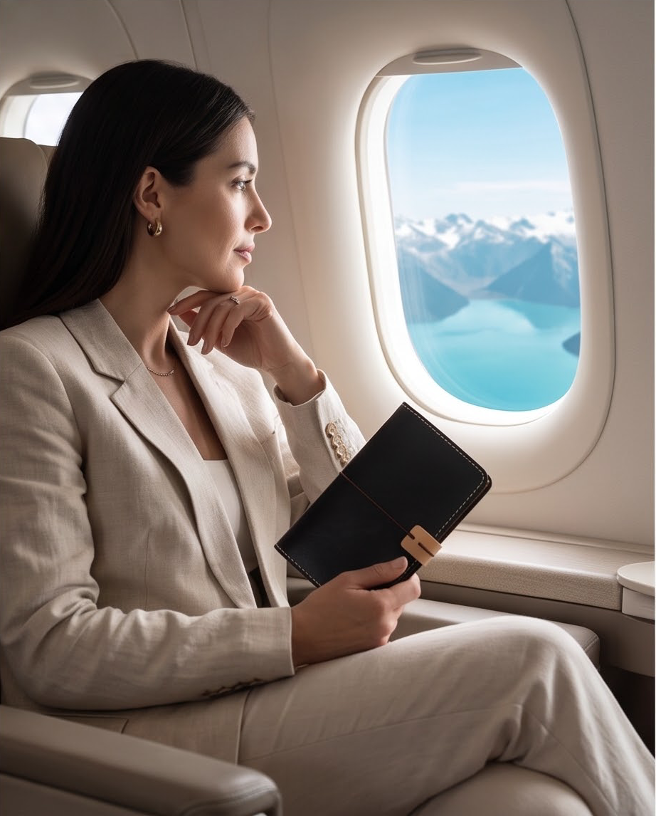 Q-JETSET Handmade Top-Grain Leather Passport Holder