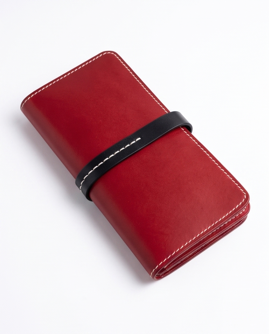 Q-ADINA Women's Large Genuine Leather Long Wallet