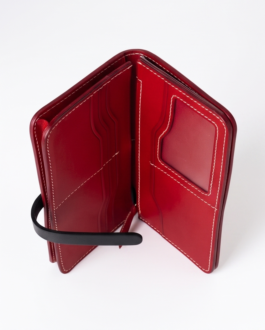 Q-ADINA Women's Large Genuine Leather Long Wallet