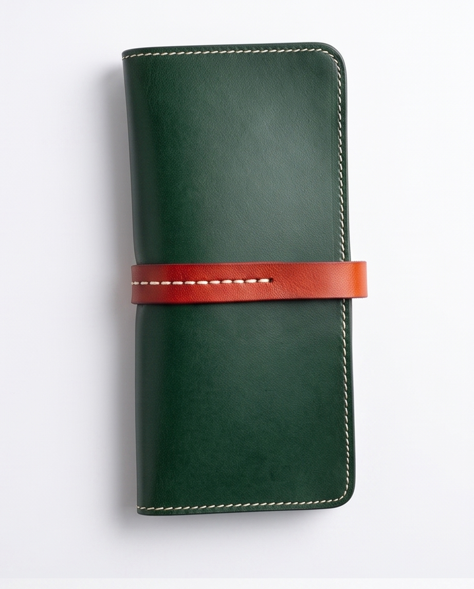 Q-ADINA Women's Large Genuine Leather Long Wallet