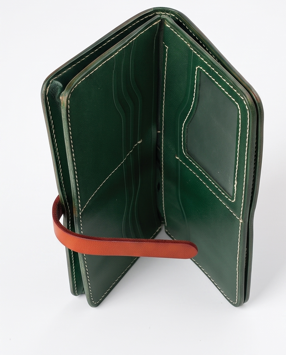Q-ADINA Women's Large Genuine Leather Long Wallet