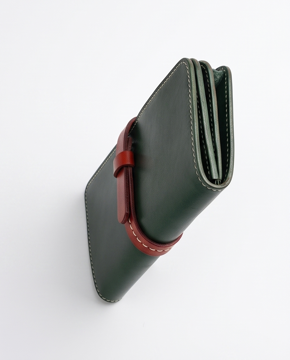 Q-ADINA Women's Large Genuine Leather Long Wallet