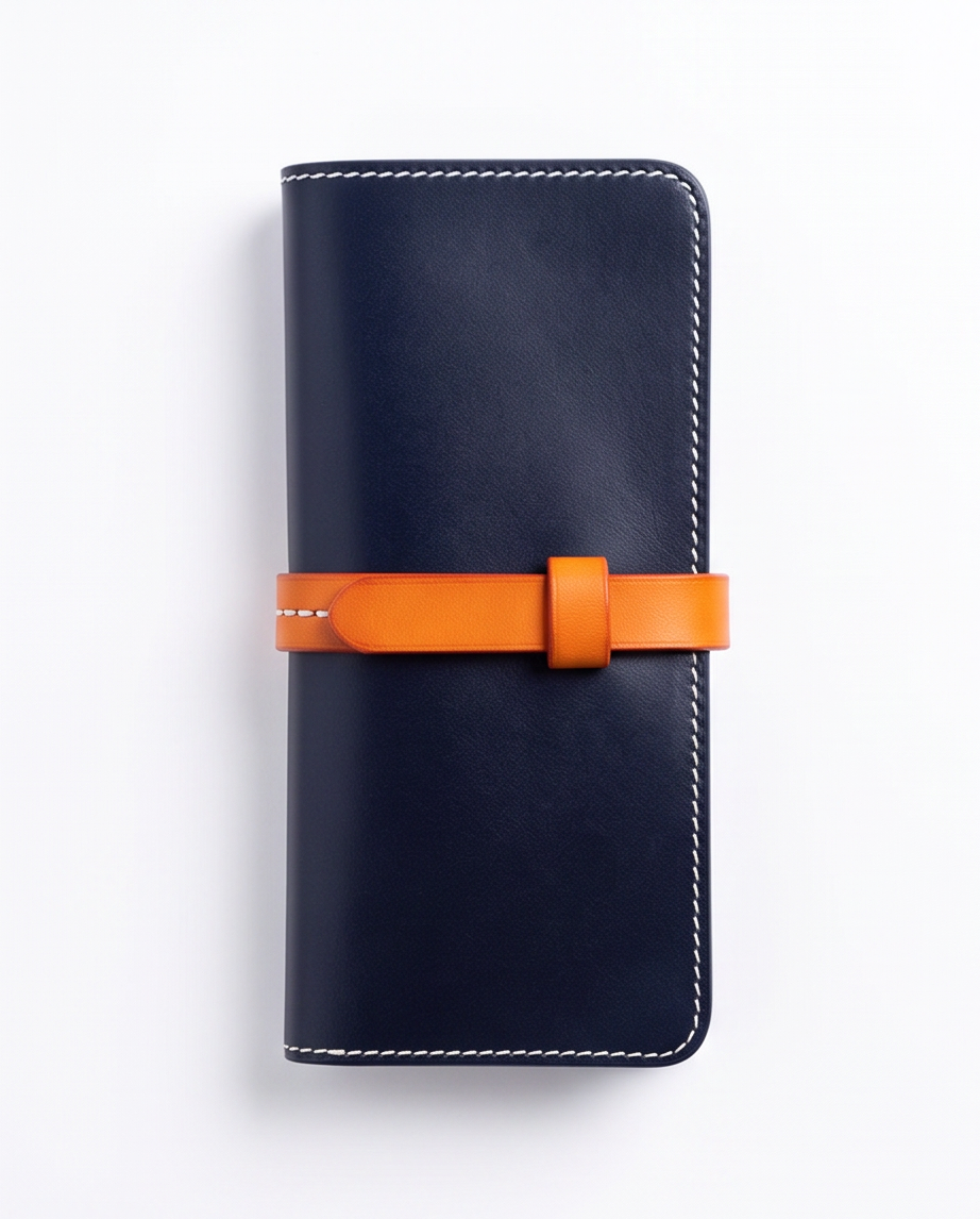 Q-ADINA Women's Large Genuine Leather Long Wallet