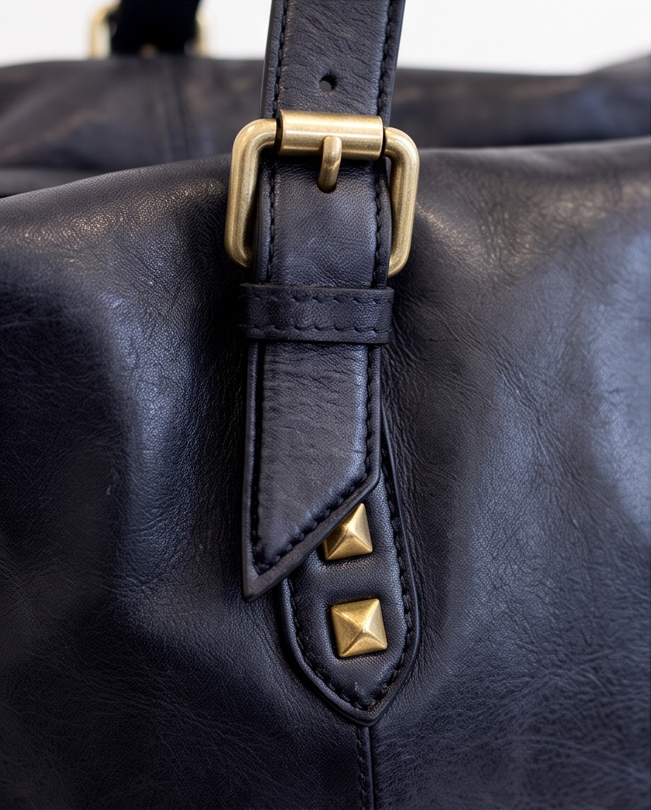 Q-Vittoria Washed Calfskin Leather Bag – Handmade in Italy