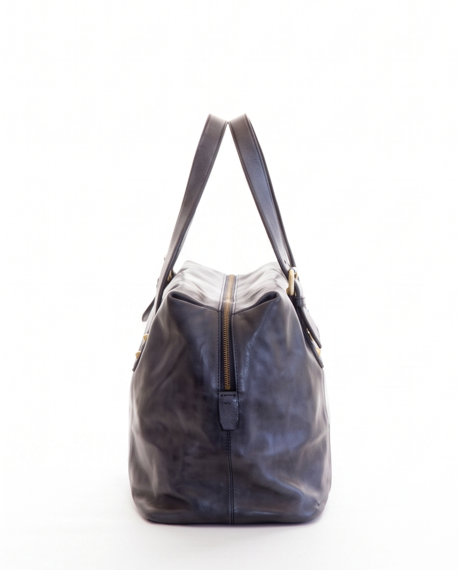 Q-Vittoria Washed Calfskin Leather Bag – Handmade in Italy