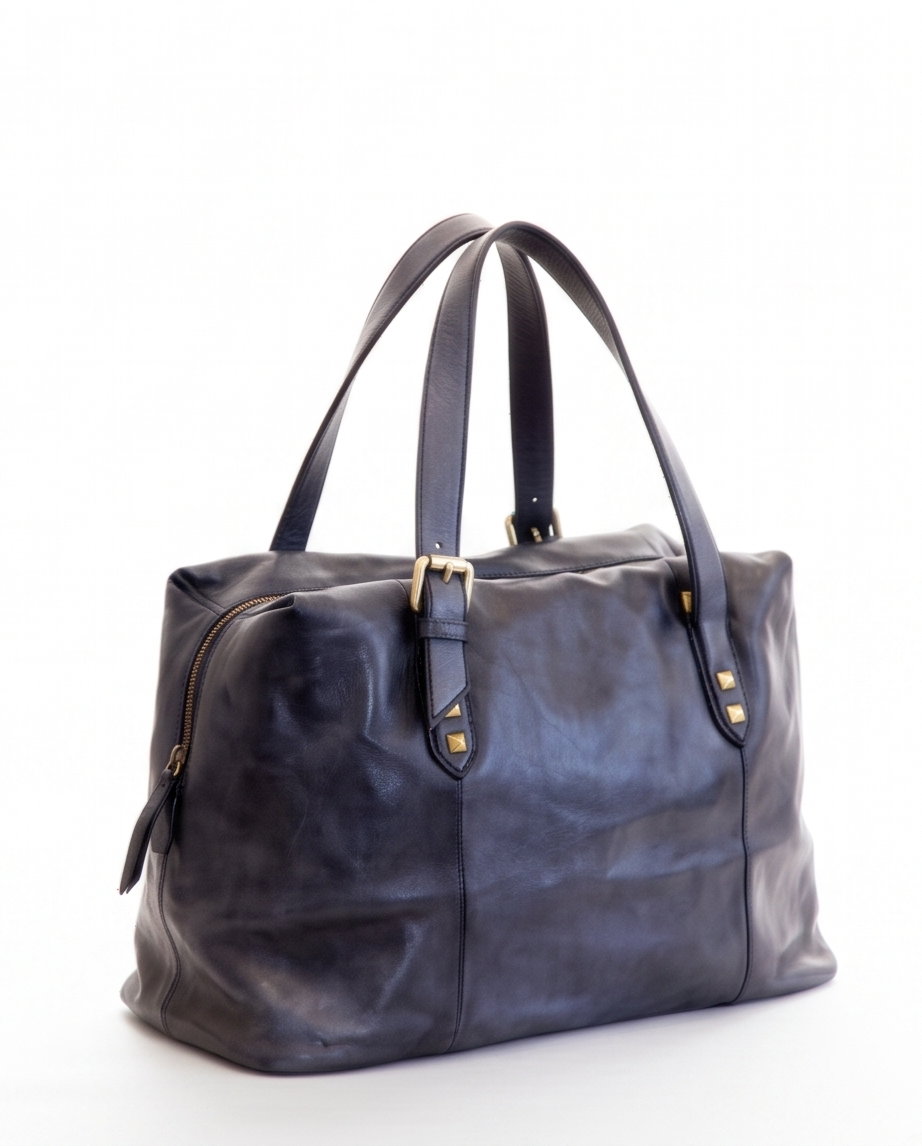 Q-Vittoria Washed Calfskin Leather Bag – Handmade in Italy