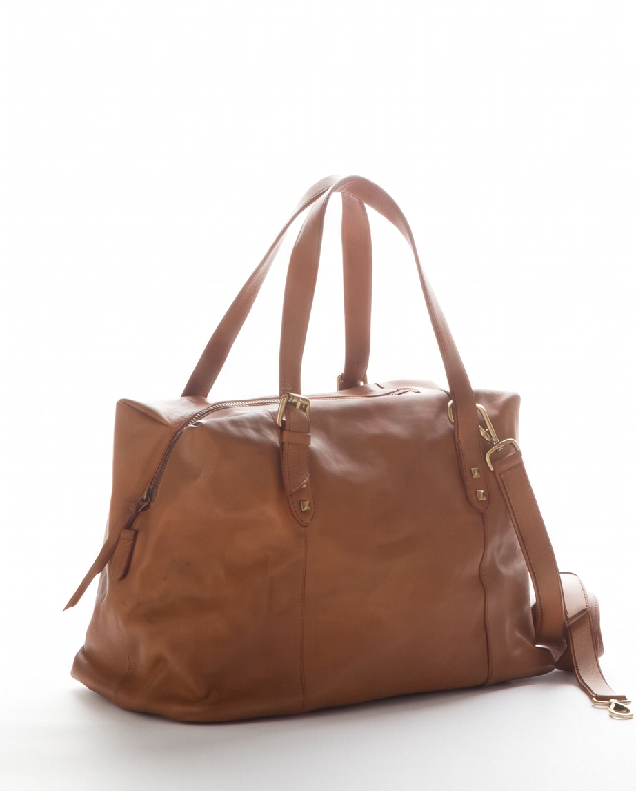 Q-Vittoria Washed Calfskin Leather Bag – Handmade in Italy