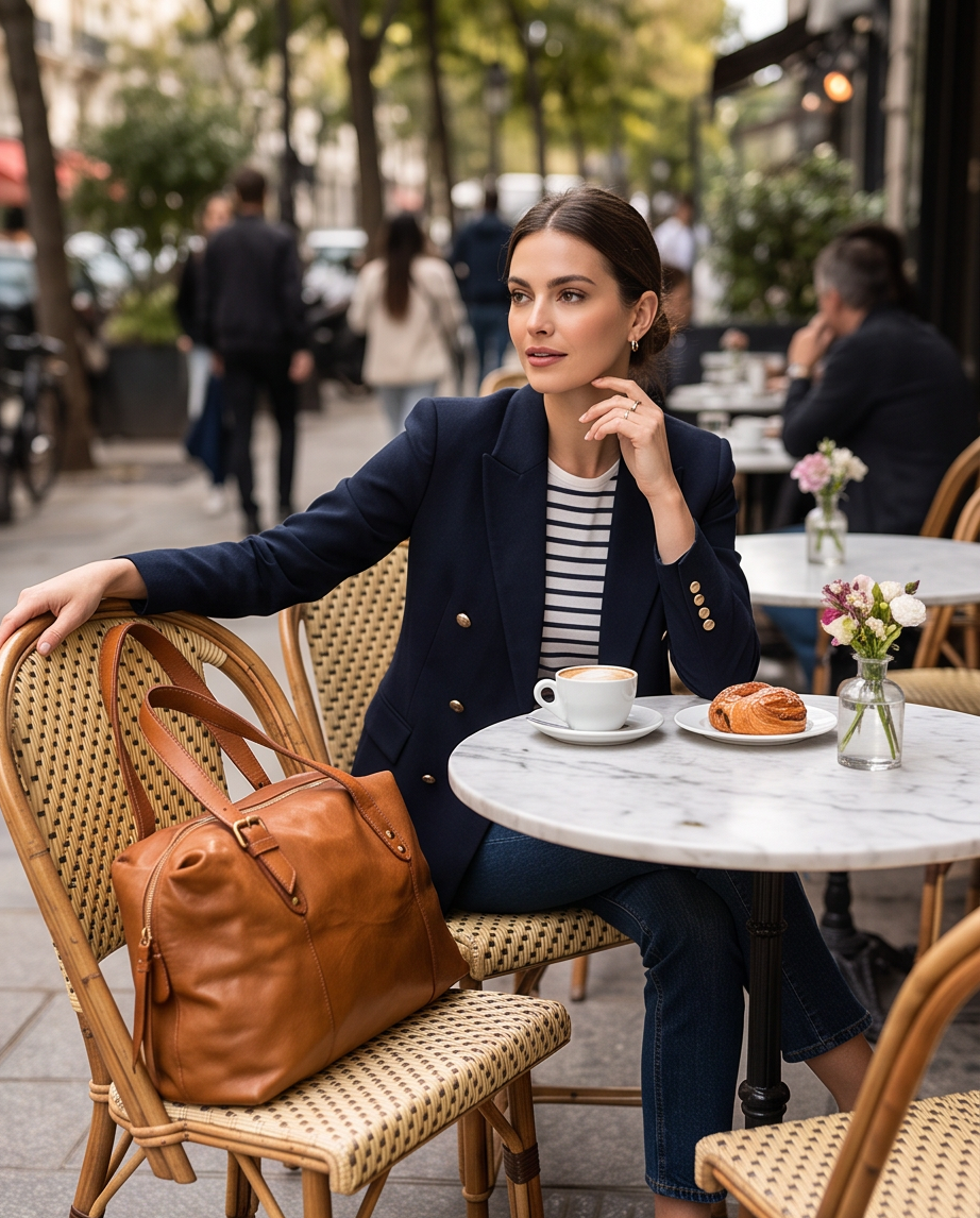 Q-Vittoria Washed Calfskin Leather Bag – Handmade in Italy