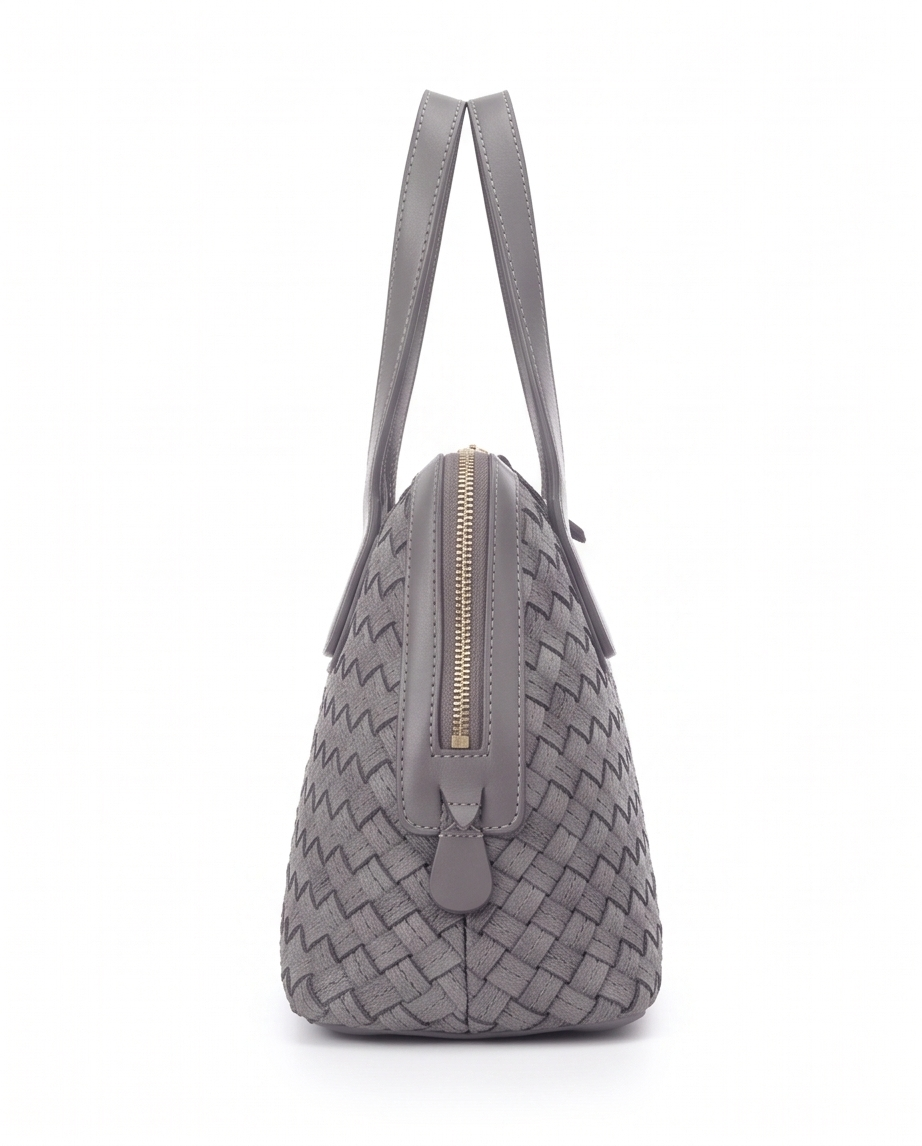 Q-VITA Hand-Braided Italian Calfskin Handbag, Crossbody