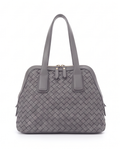 QUQUITO Q-VITA Braided Calfskin Handbag in Gray – photo 12