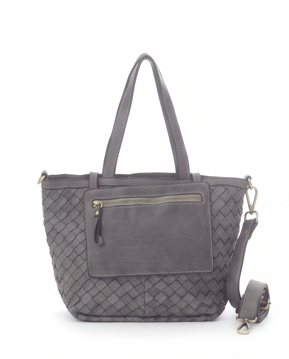 Q-Adelma Braided Calfskin Handbag — Handcrafted Elegance, Built to Endure