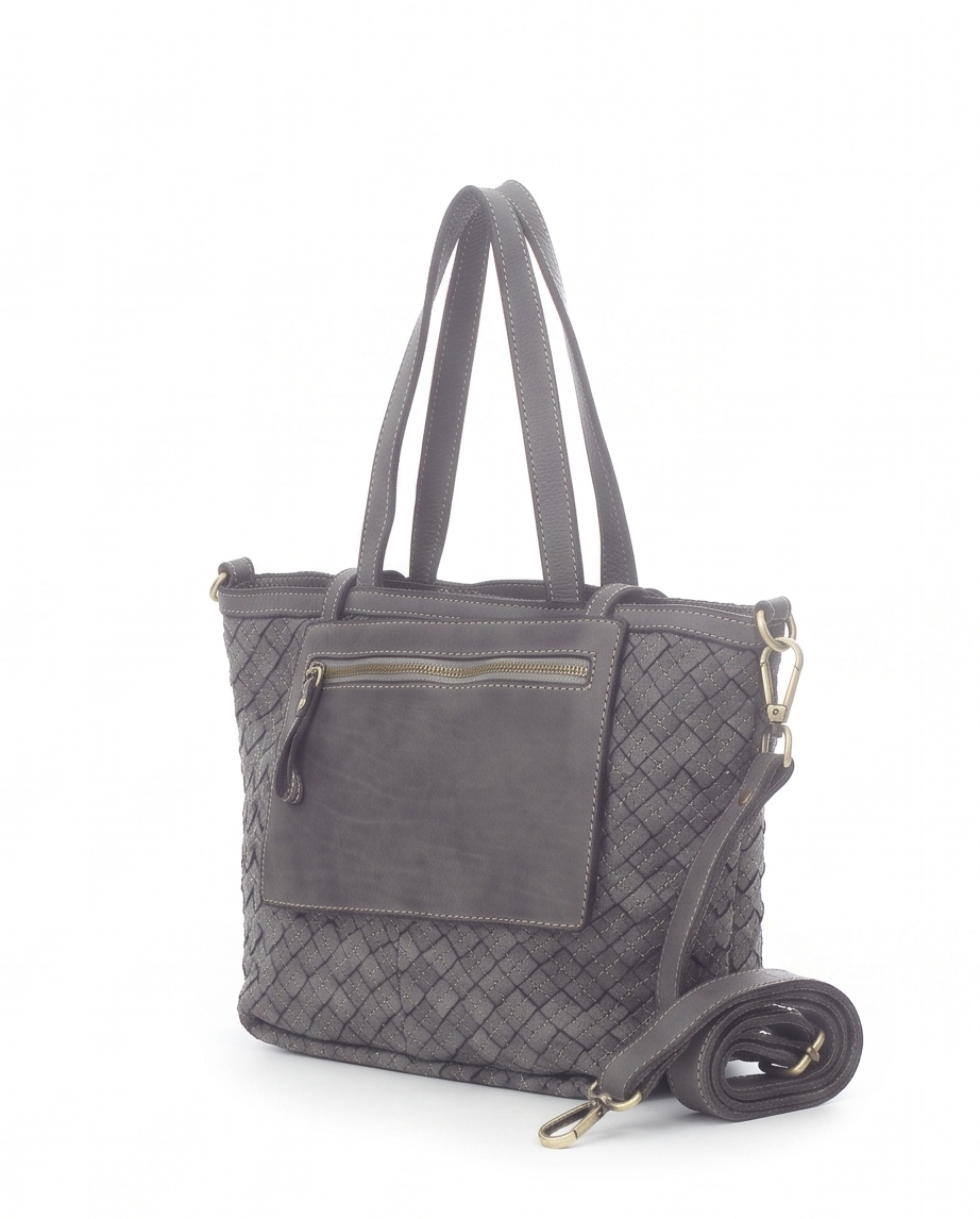 Q-Adelma Braided Calfskin Handbag — Handcrafted Elegance, Built to Endure
