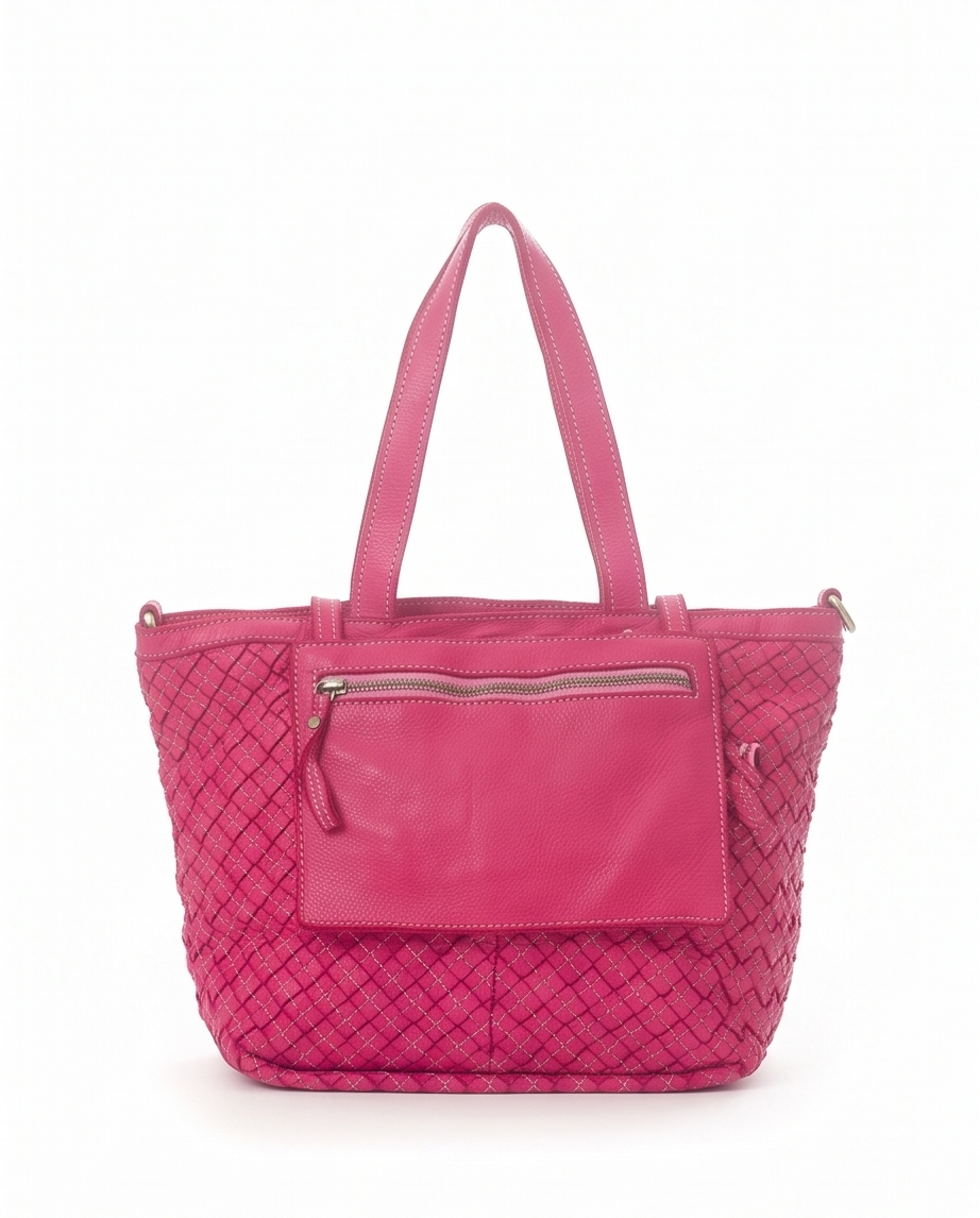Q-Adelma Braided Calfskin Handbag — Handcrafted Elegance, Built to Endure