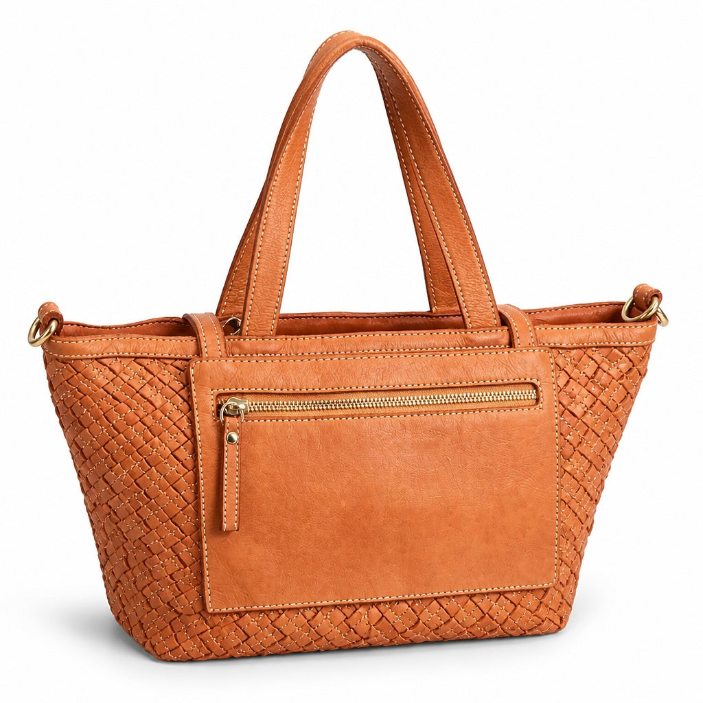 Q-Adelma Braided Calfskin Handbag — Handcrafted Elegance, Built to Endure