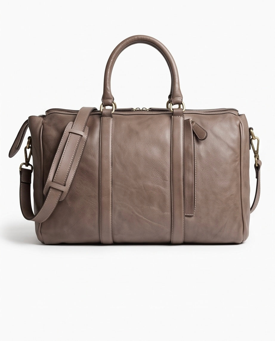 Q-Partenza QUQUITO Italian Washed Calfskin Duffel Bag