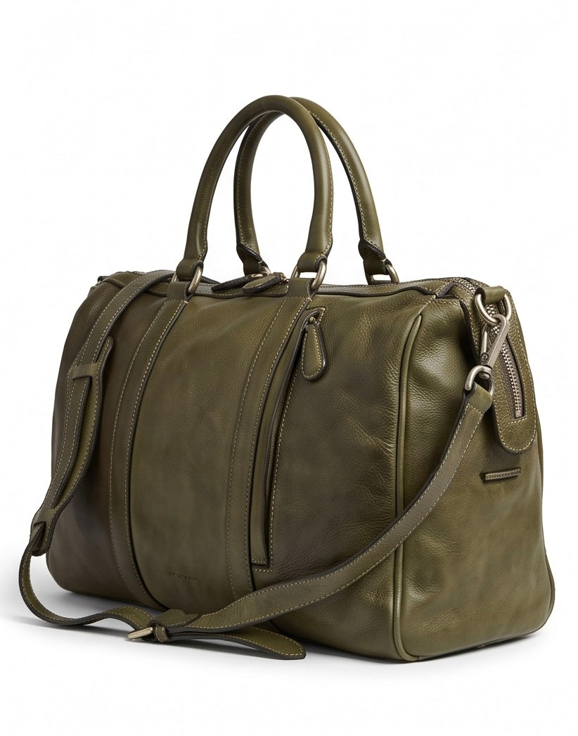 Q-Partenza QUQUITO Italian Washed Calfskin Duffel Bag