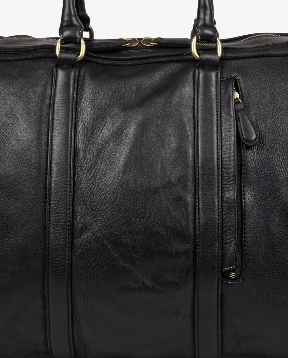 Q-Partenza QUQUITO Italian Washed Calfskin Duffel Bag