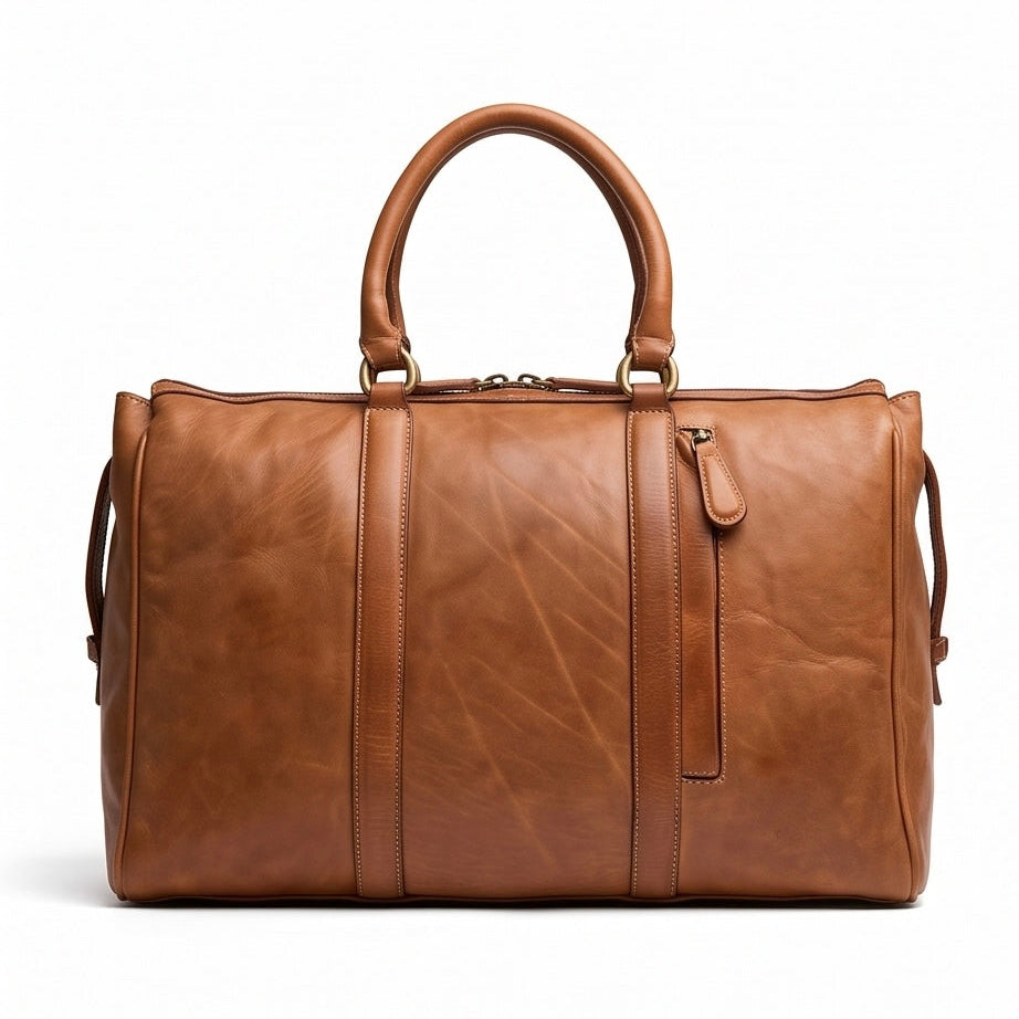 Q-Partenza QUQUITO Italian Washed Calfskin Duffel Bag