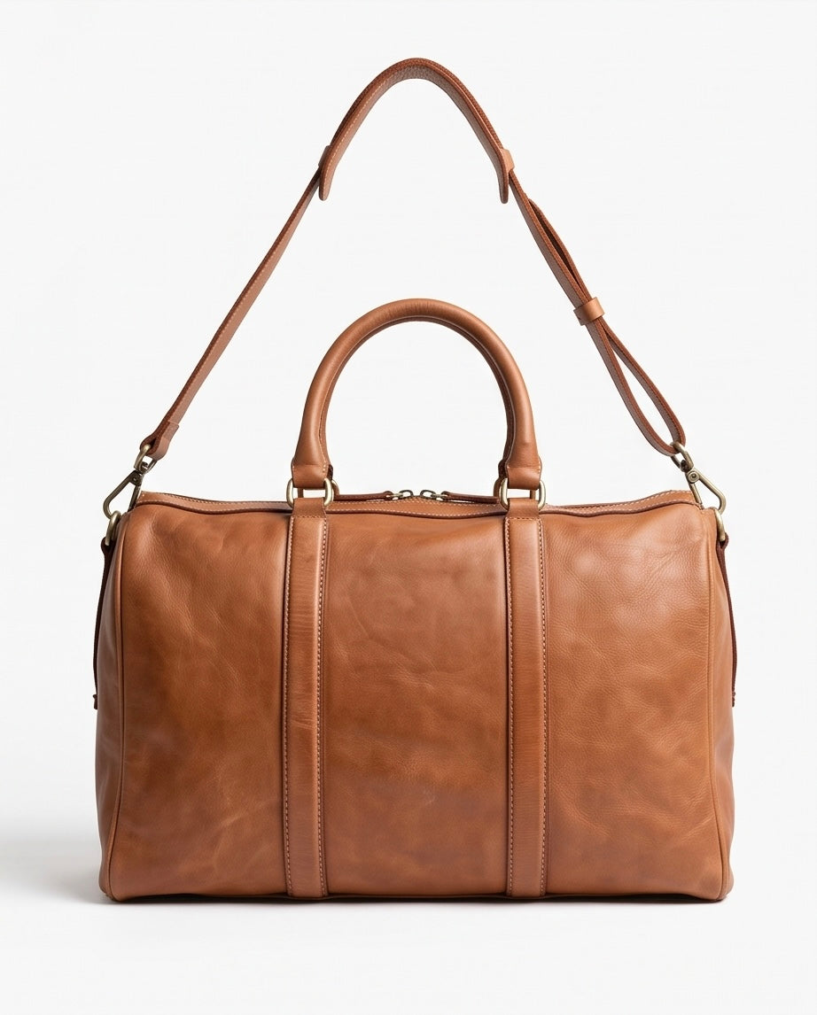 Q-Partenza QUQUITO Italian Washed Calfskin Duffel Bag