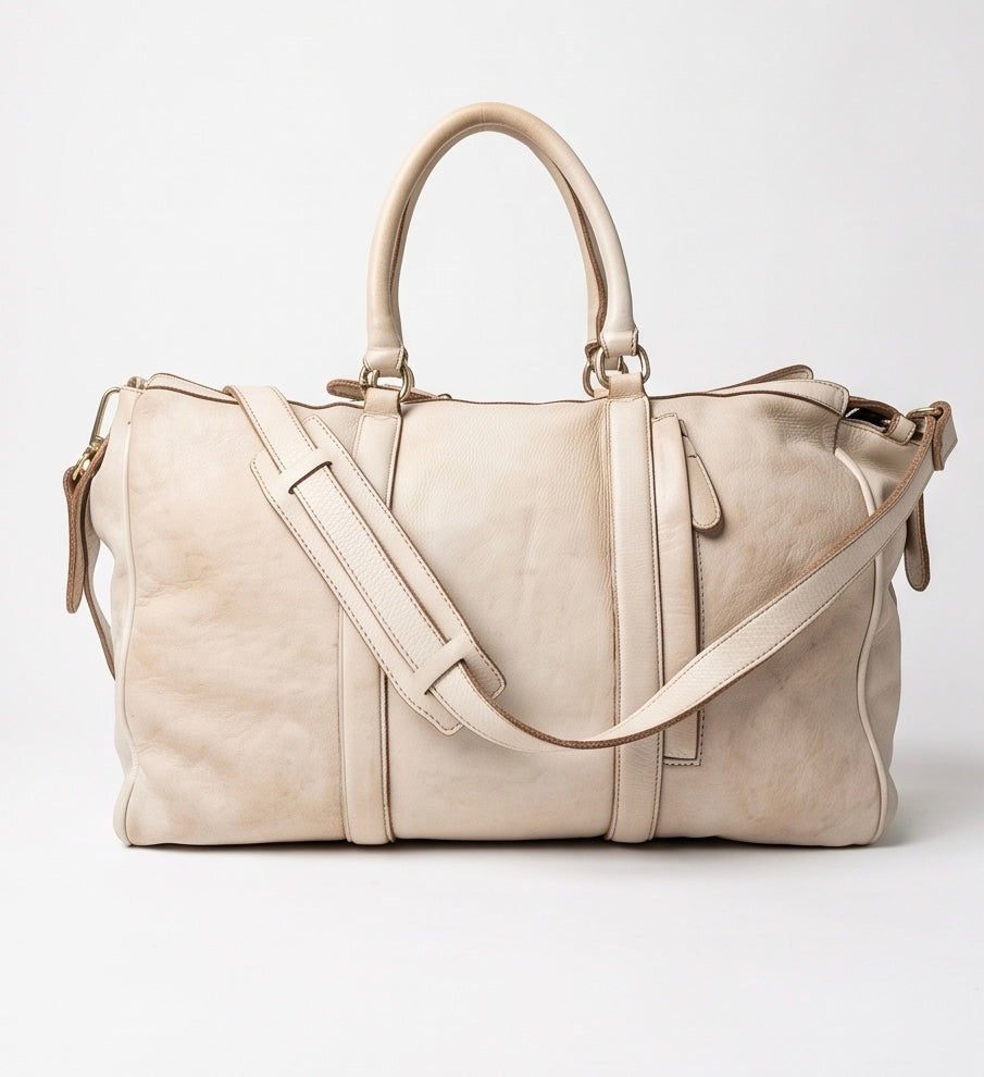 Q-Partenza QUQUITO Italian Washed Calfskin Duffel Bag