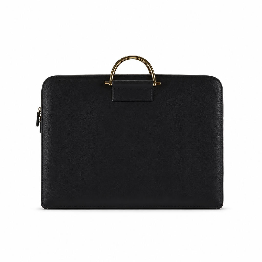Q-MYSTIC Crazy Horse Leather Laptop Messenger Bag for Men – Slim Briefcase, Business & Daily Use