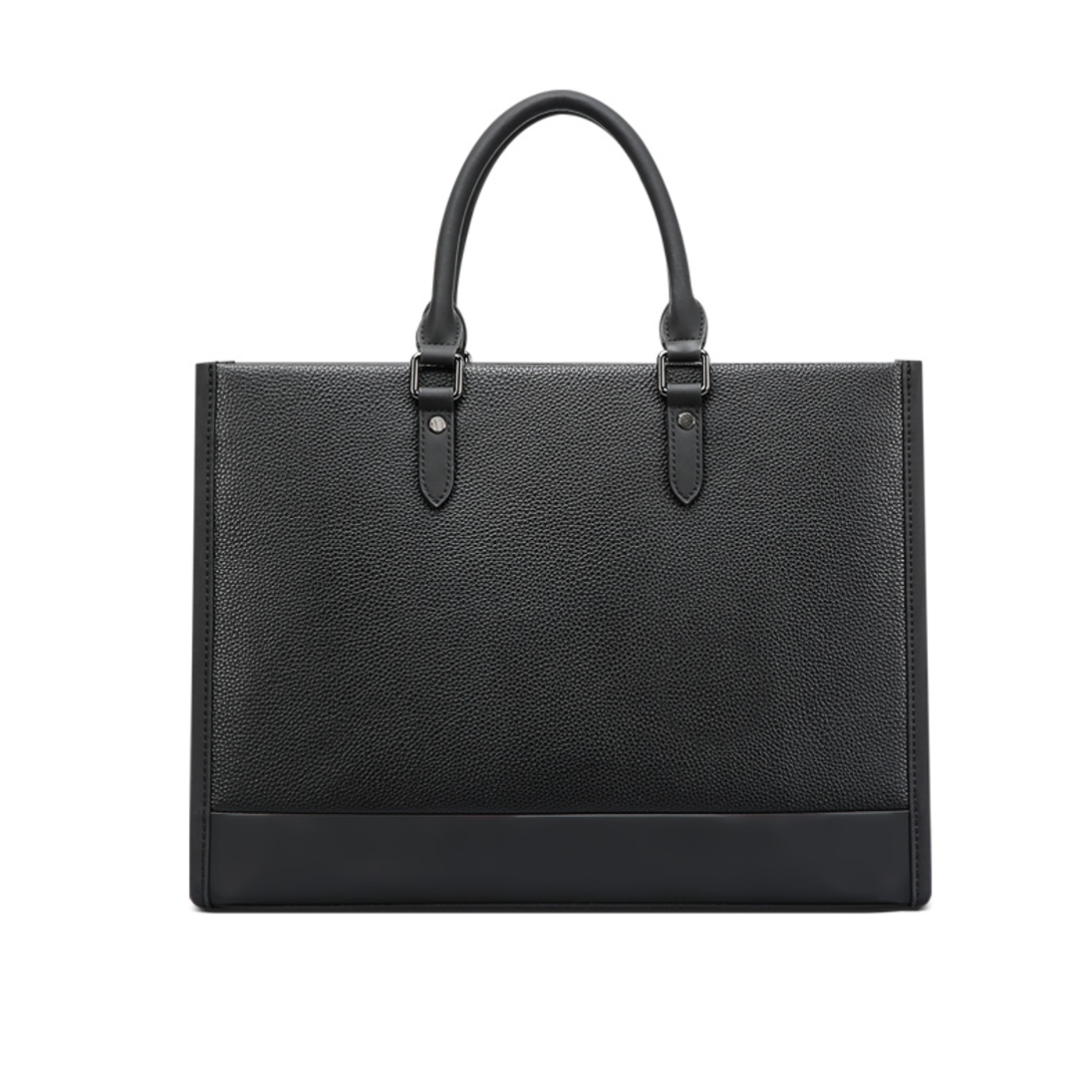 Q-METROSTYLE Genuine Leather Briefcase for Men – 15.6" Laptop Bag for Business & Travel
