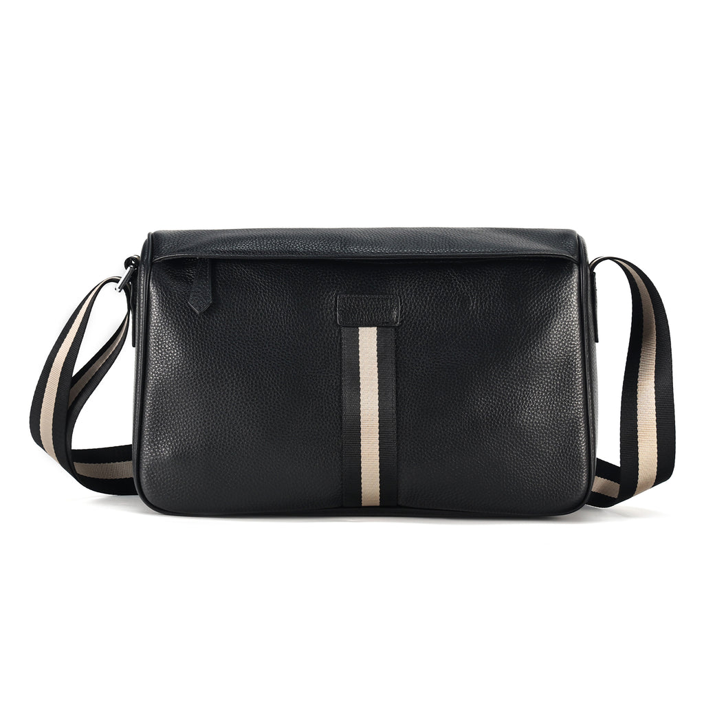 Q-ARIA Vintage Genuine Leather Crossbody Sling Bag – Unisex Messenger Bag