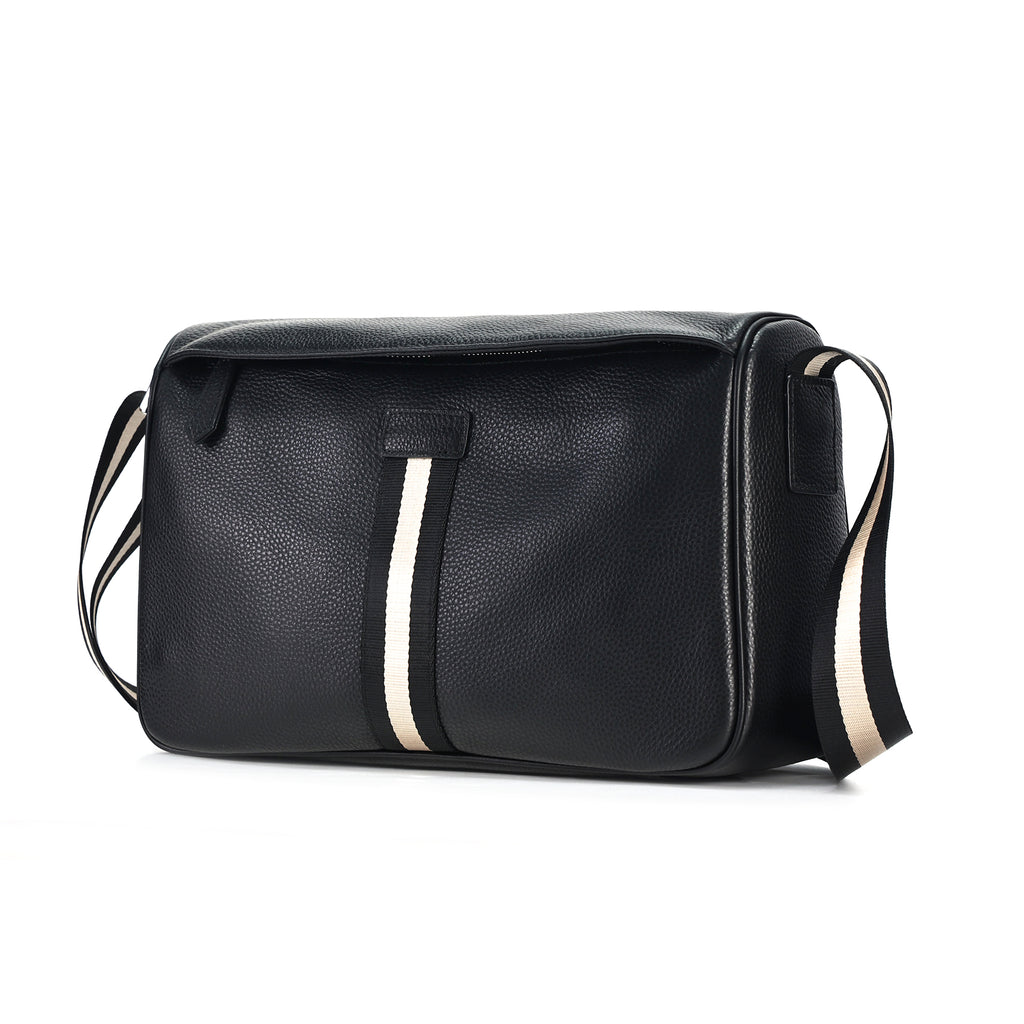 Q-ARIA Vintage Genuine Leather Crossbody Sling Bag – Unisex Messenger Bag