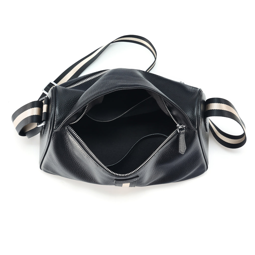 Q-ARIA Vintage Genuine Leather Crossbody Sling Bag – Unisex Messenger Bag