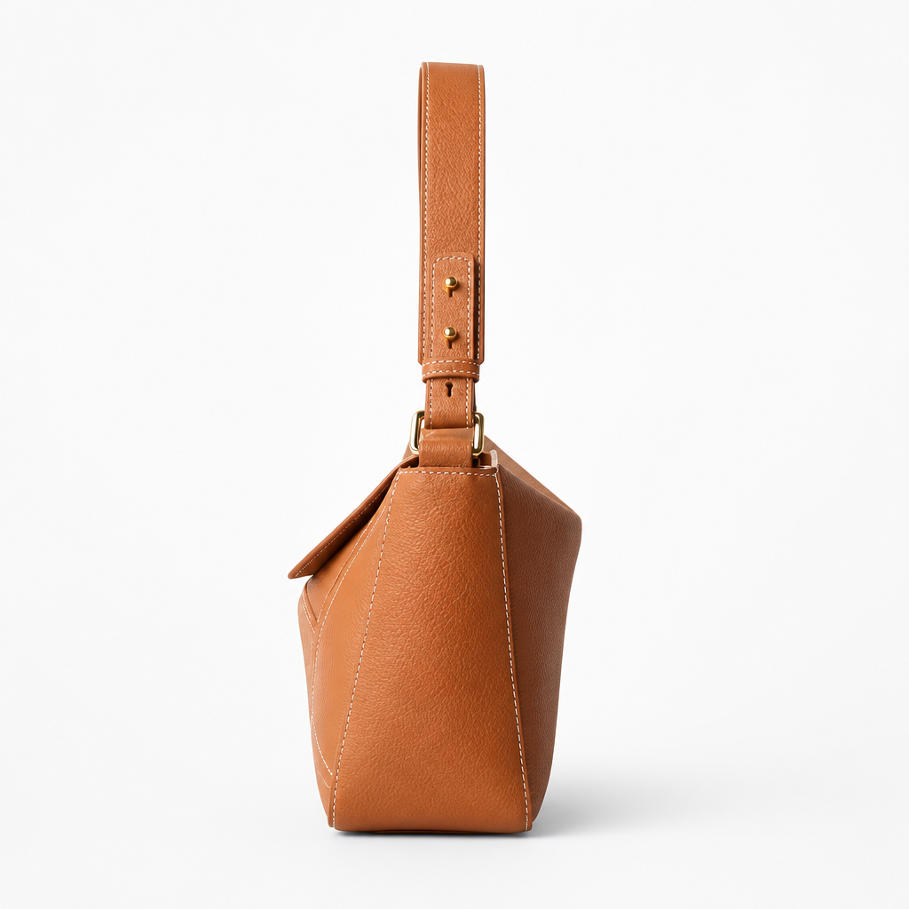 Q-AMARA Genuine Leather Handbag for Women – Dual Strap Shoulder & Crossbody Bag