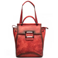 Q-ARIEL Retro Genuine Cowhide Leather Backpack for Women – Large Capacity Handmade