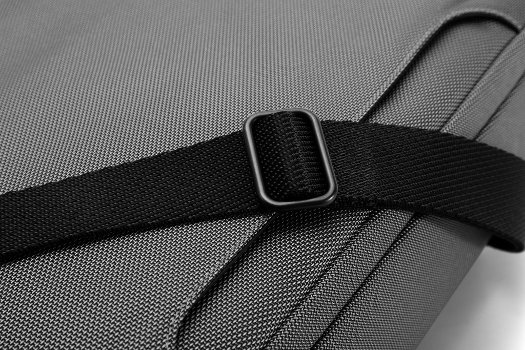 Q-ATTACHE Ballistic Nylon & Leather Briefcase – Laptop Compartment, Waterproof, Business Travel
