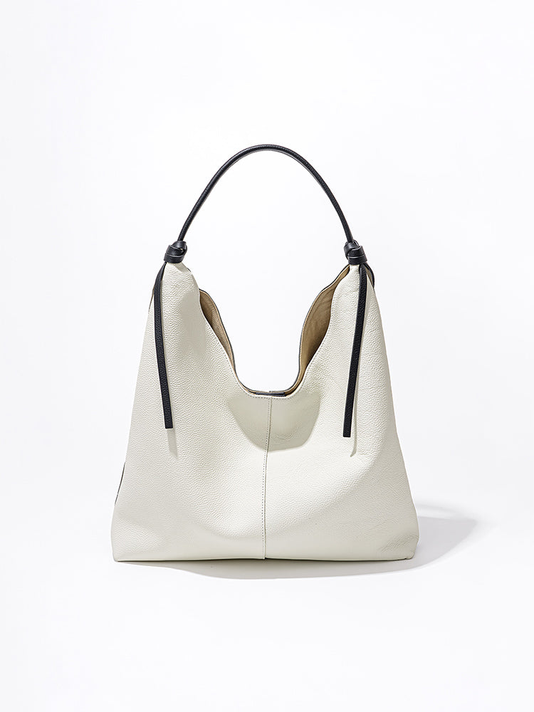 Q-BLISS Genuine Leather Shoulder Tote Bag for Women – Large Capacity, Magnetic Closure, Commuter