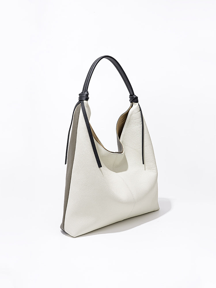 Q-BLISS Genuine Leather Shoulder Tote Bag for Women – Large Capacity, Magnetic Closure, Commuter