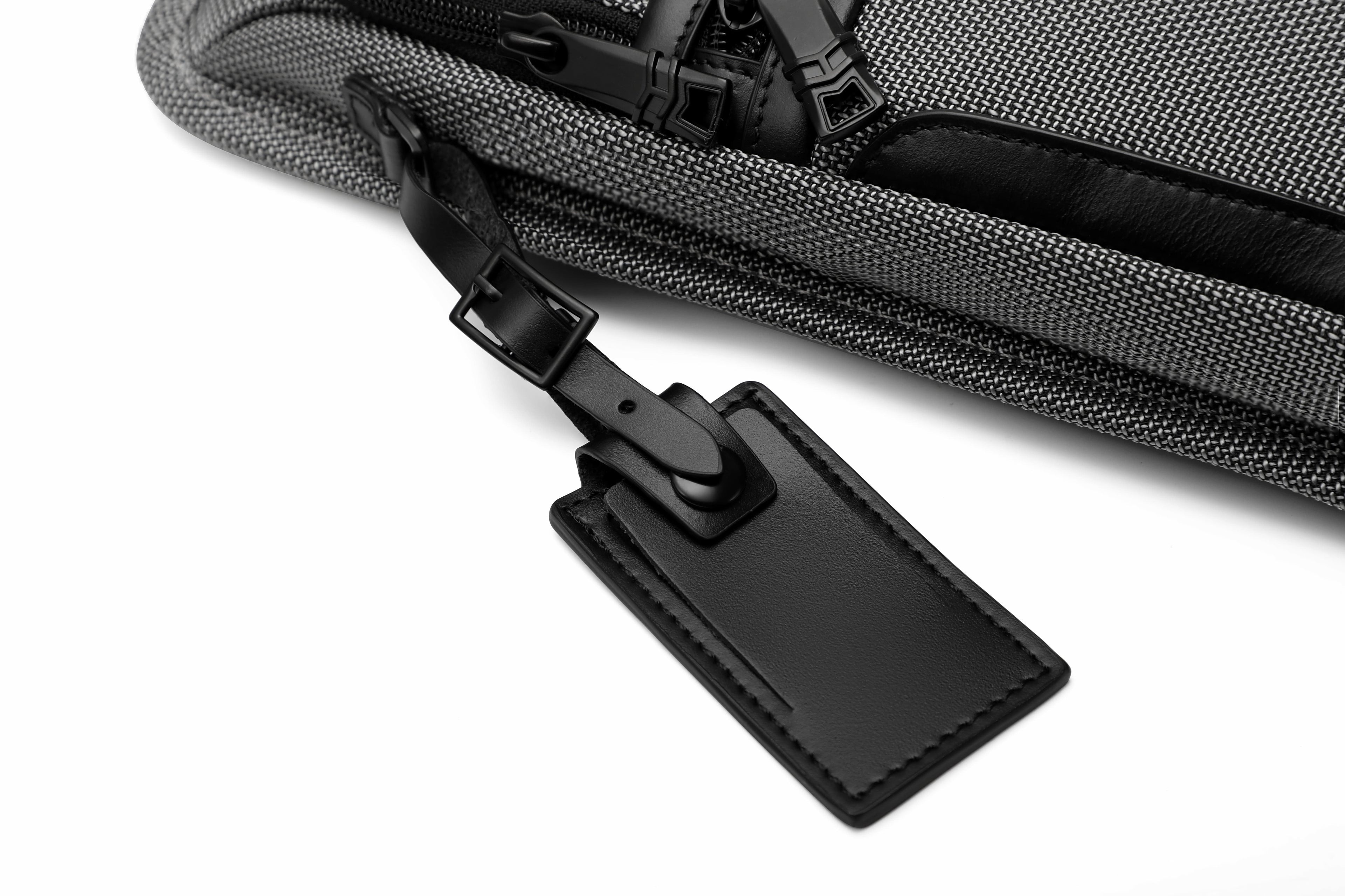 Q-BORSELLO Crossbody Bag – Ballistic Nylon & Top-Grain Leather
