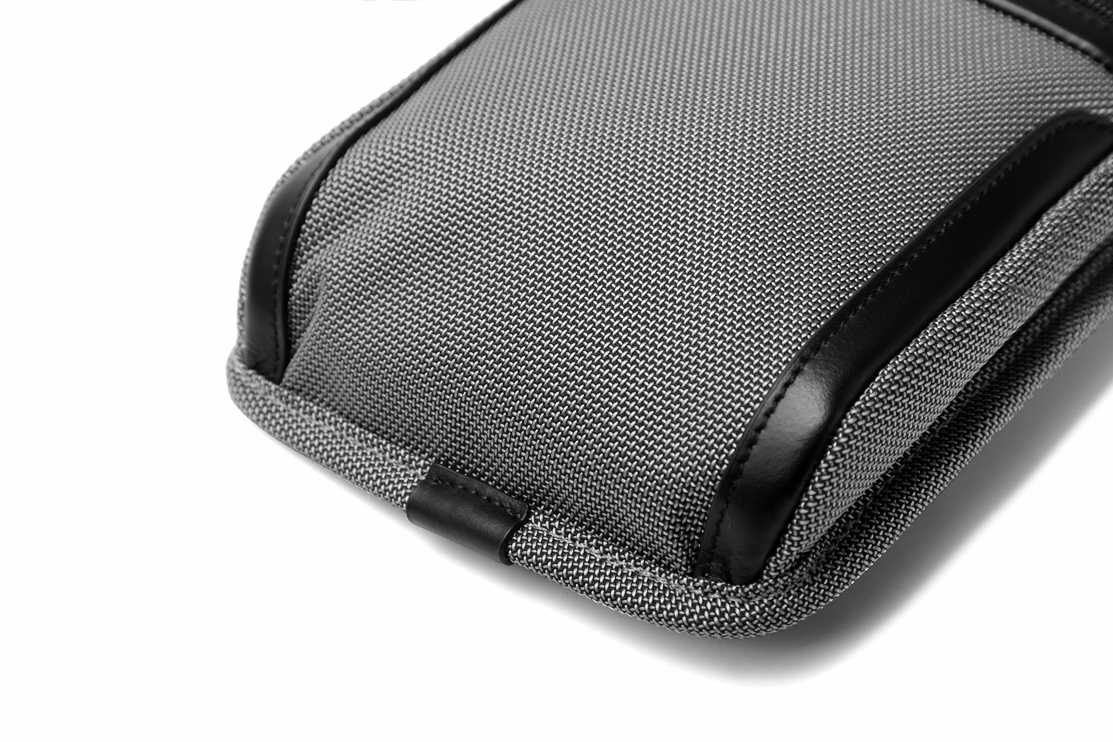 Q-BORSELLO Crossbody Bag – Ballistic Nylon & Top-Grain Leather