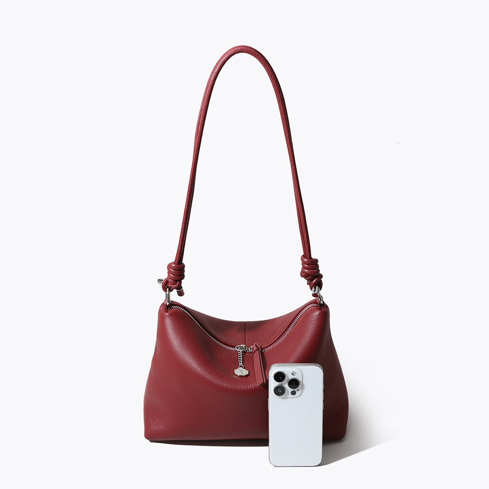 Q-BORSETTA Genuine Leather Handbag for Women – Shoulder, Crossbody & Messenger Bag