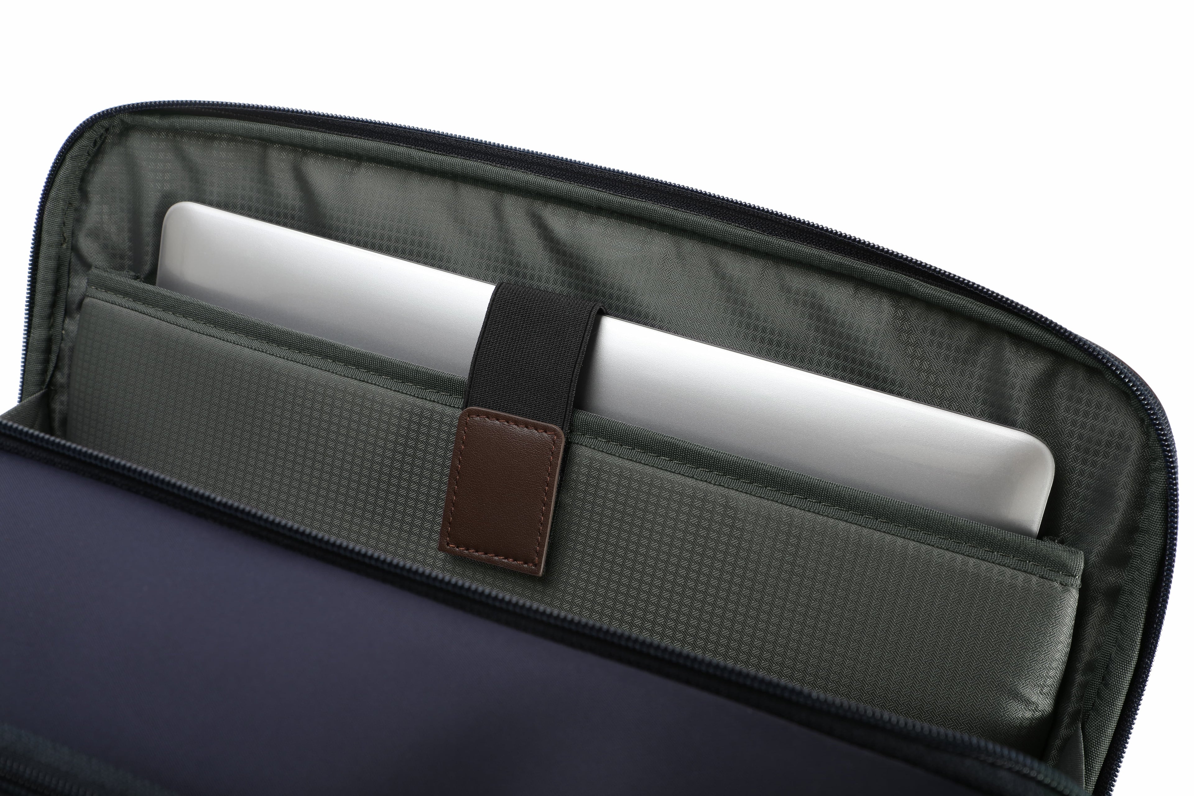 Q-BRIEF Premium 1680D Nylon & Leather Laptop Messenger Briefcase – Waterproof & Large Capacity