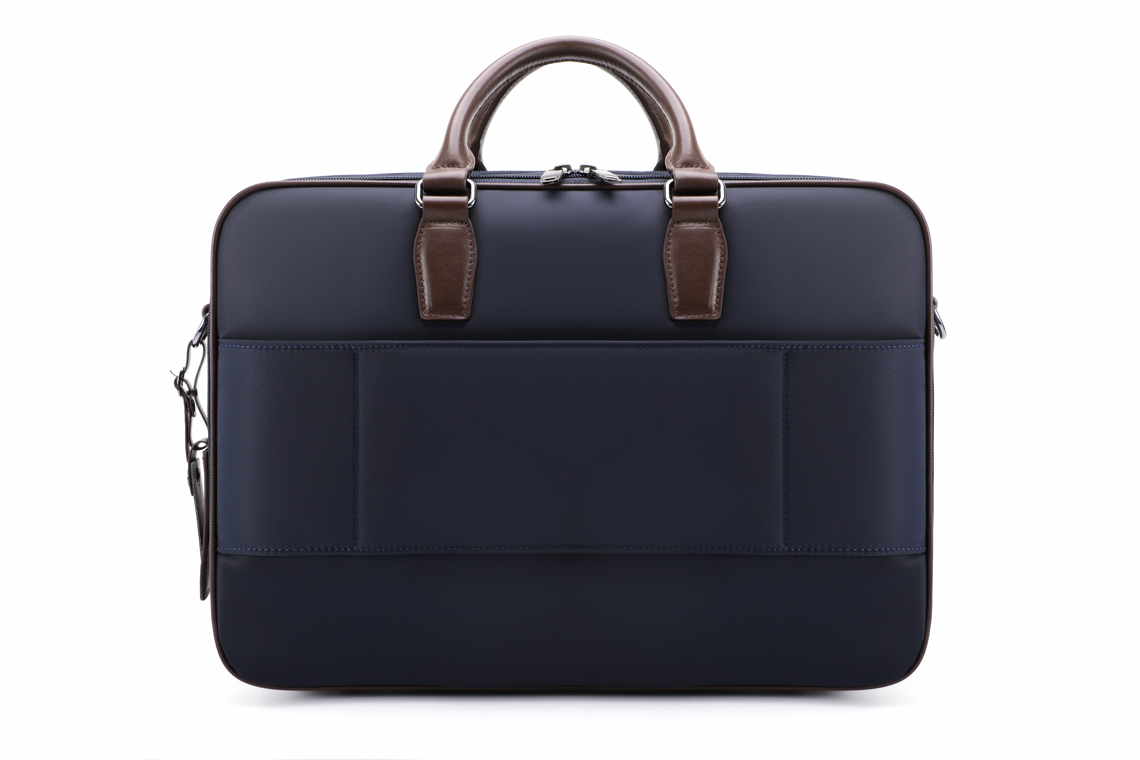 Q-BRIEF Premium 1680D Nylon & Leather Laptop Messenger Briefcase – Waterproof & Large Capacity