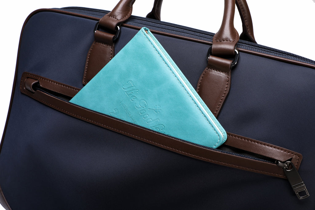 Q-BRIEF Premium 1680D Nylon & Leather Laptop Messenger Briefcase – Waterproof & Large Capacity