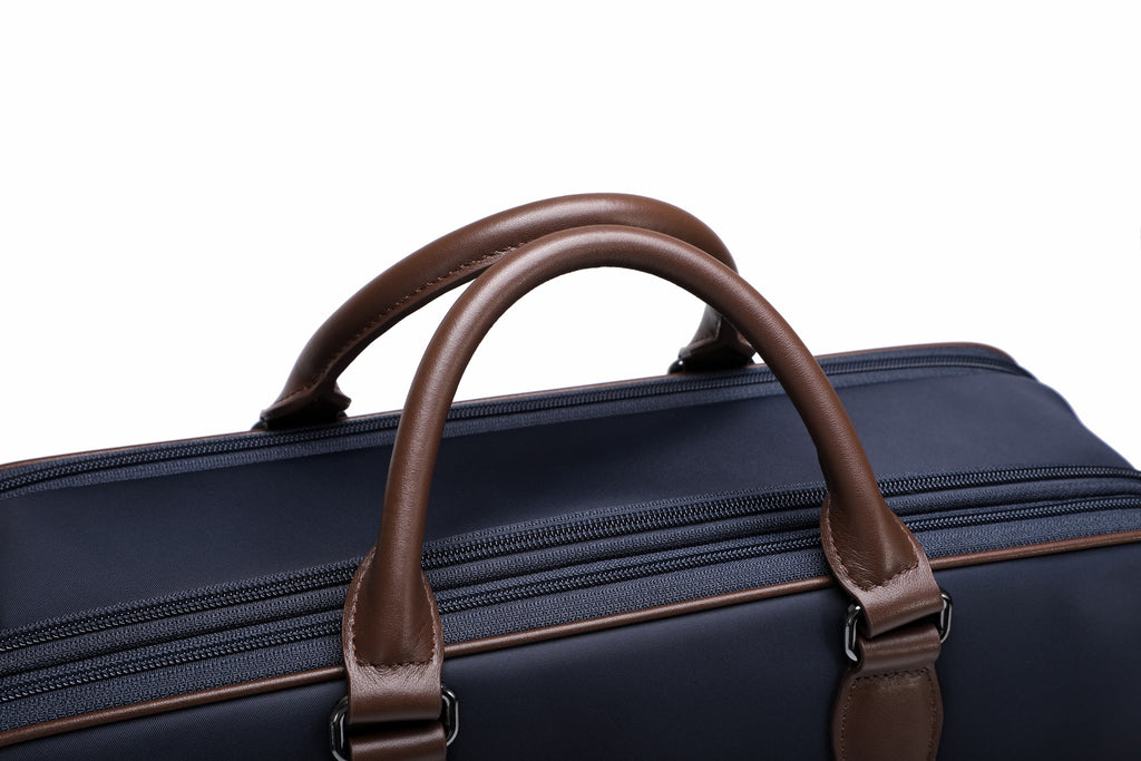 Q-BRIEF Premium 1680D Nylon & Leather Laptop Messenger Briefcase – Waterproof & Large Capacity