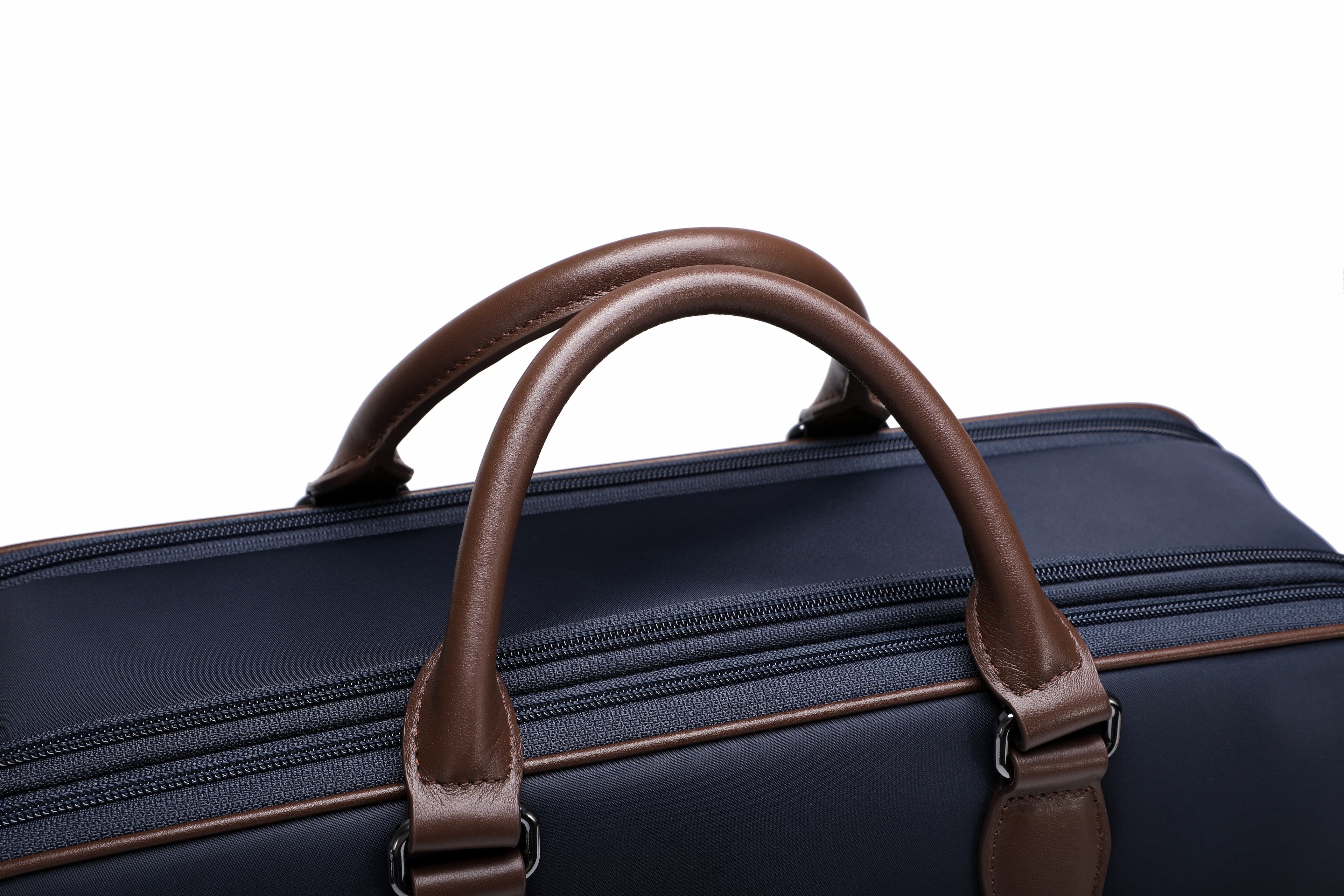 Q-BRIEF Premium 1680D Nylon & Leather Laptop Messenger Briefcase – Waterproof & Large Capacity