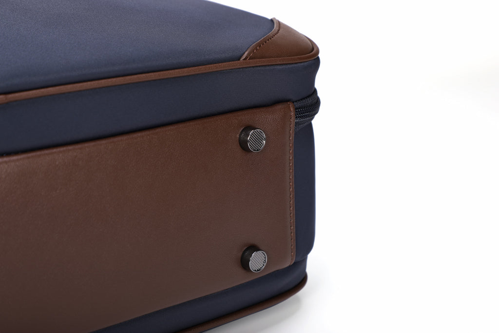 Q-BRIEF Premium 1680D Nylon & Leather Laptop Messenger Briefcase – Waterproof & Large Capacity
