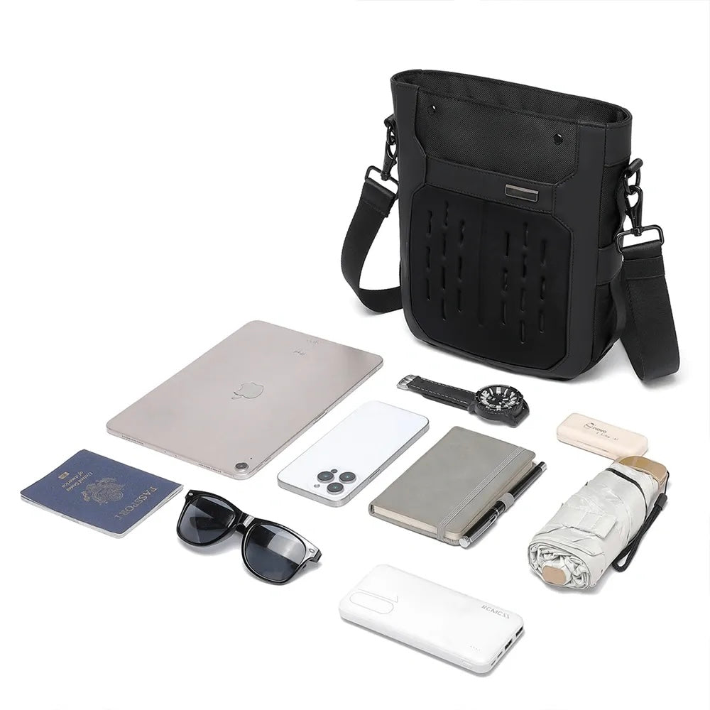 Q-CARRY Outdoor Waterproof Crossbody Shoulder Bag – 1680D Polyester, All-Season, Lightweight