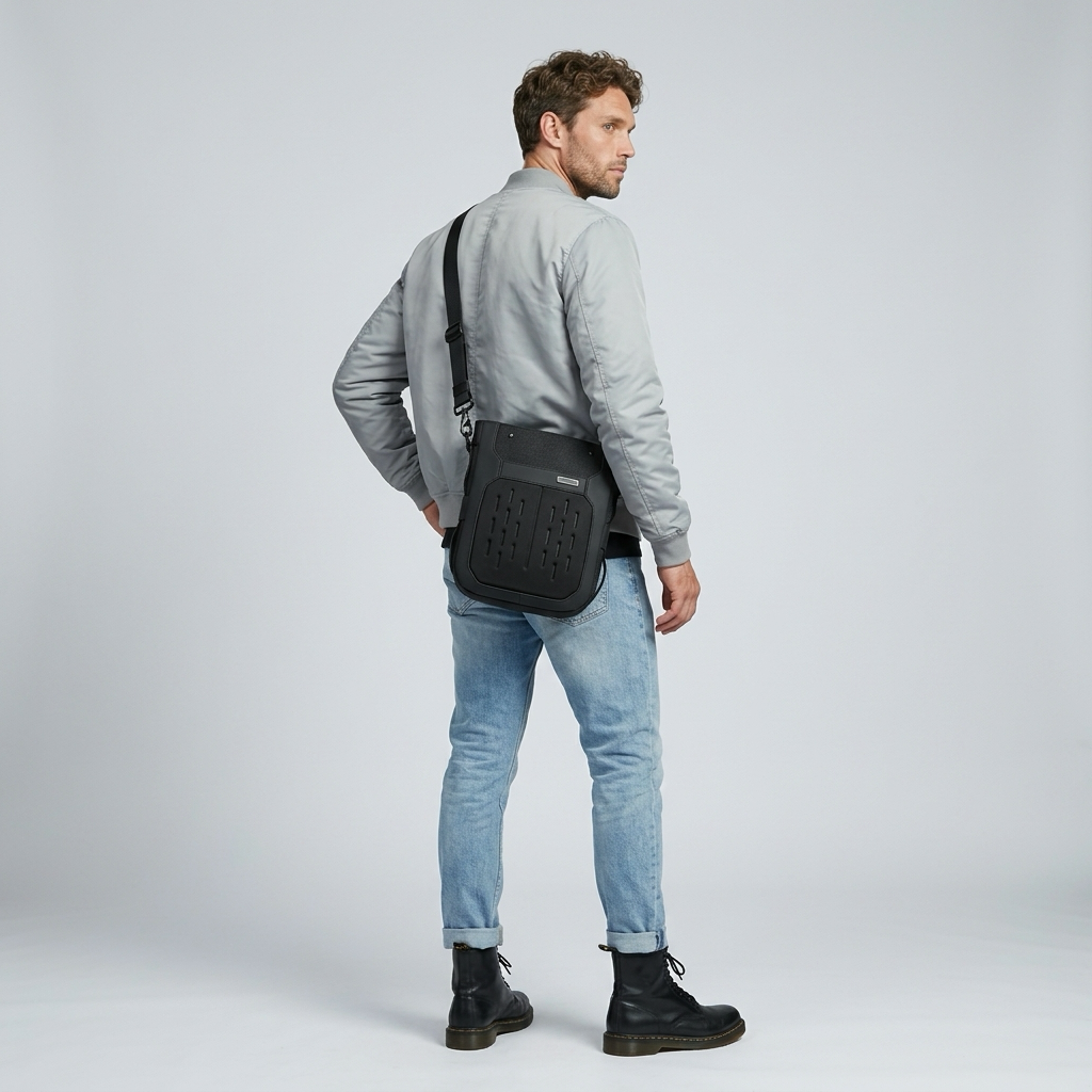 Q-CARRY Outdoor Waterproof Crossbody Shoulder Bag – 1680D Polyester, All-Season, Lightweight