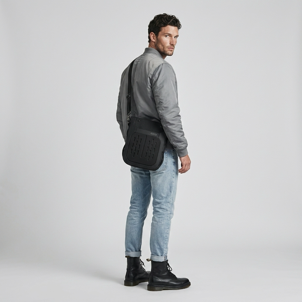 Q-CARRY Outdoor Waterproof Crossbody Shoulder Bag – 1680D Polyester, All-Season, Lightweight