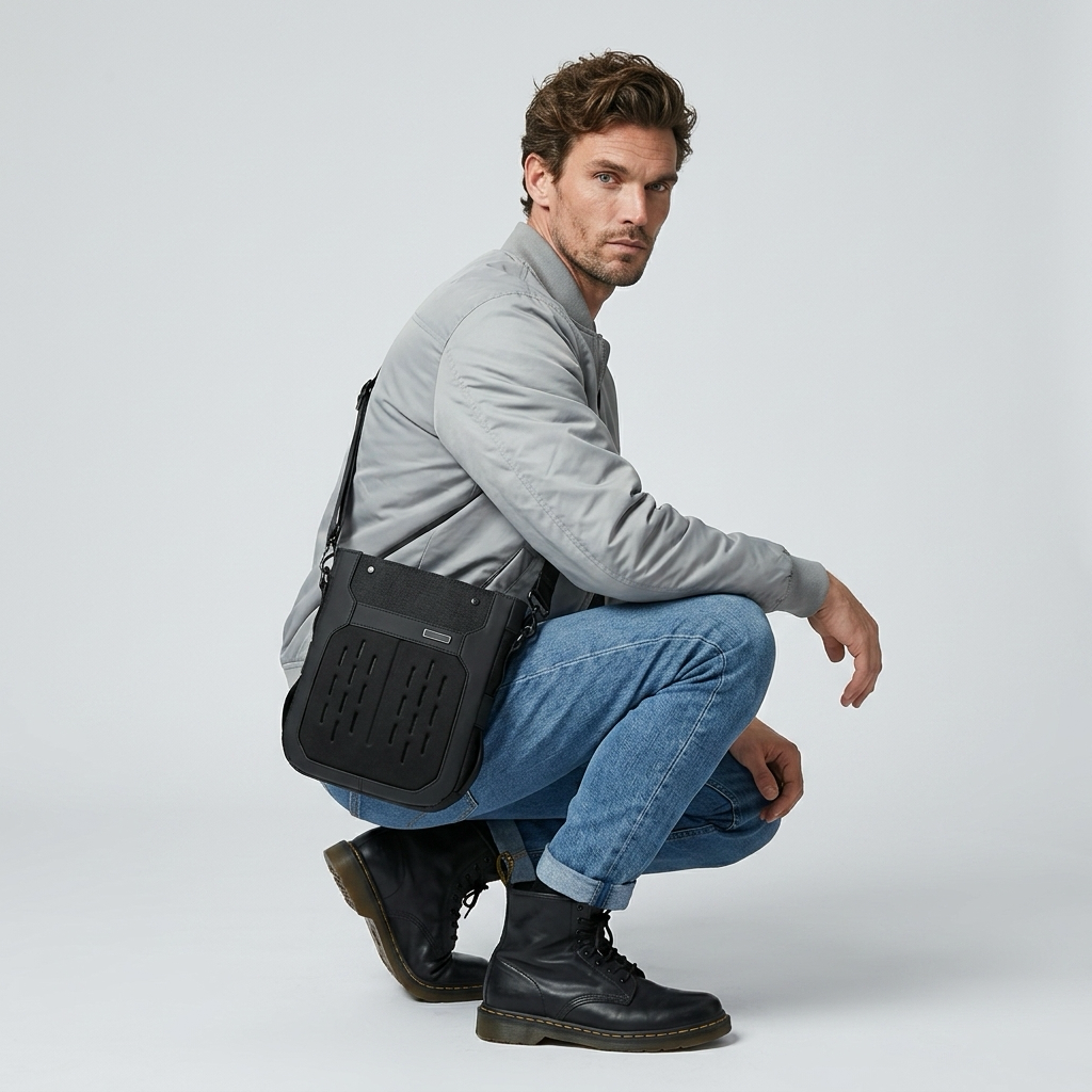 Q-CARRY Outdoor Waterproof Crossbody Shoulder Bag – 1680D Polyester, All-Season, Lightweight