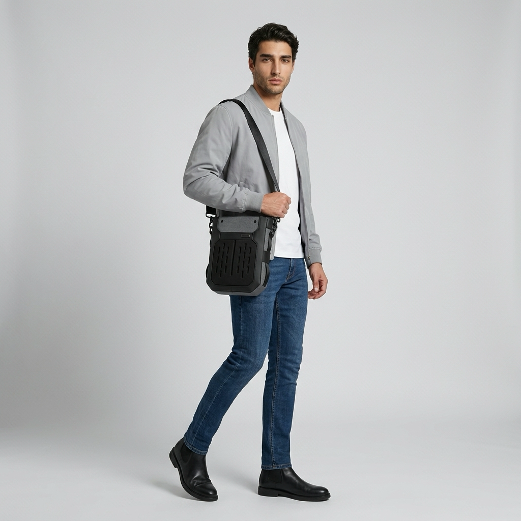 Q-CARRY Outdoor Waterproof Crossbody Shoulder Bag – 1680D Polyester, All-Season, Lightweight